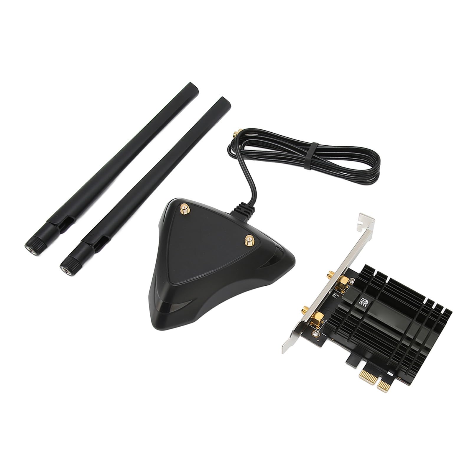 Adattatore WiFi WiFi 6E PCIE Ad Alta velocità 5400Mbps Tripla Banda per PC Desktop da Gioco con Bluetooth 5.2 e Antenna Magnetica 6dBi