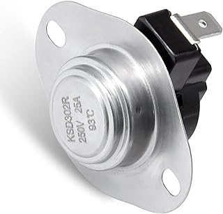 Adviace 80601 High Temp Limit Switch for Vogelzang VG5790, VG5770 Pellet Stoves, USSC 5660 and Ashley Pellet Stoves, L200°F Thermodisc Safety Sensor Snap Disc Switch with Manual Reset Button.