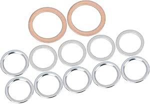 A ABSOPRO 12 Stück Auto Öl Ablass Schrauben Dichtung 12157-10010 für Toyota Corolla