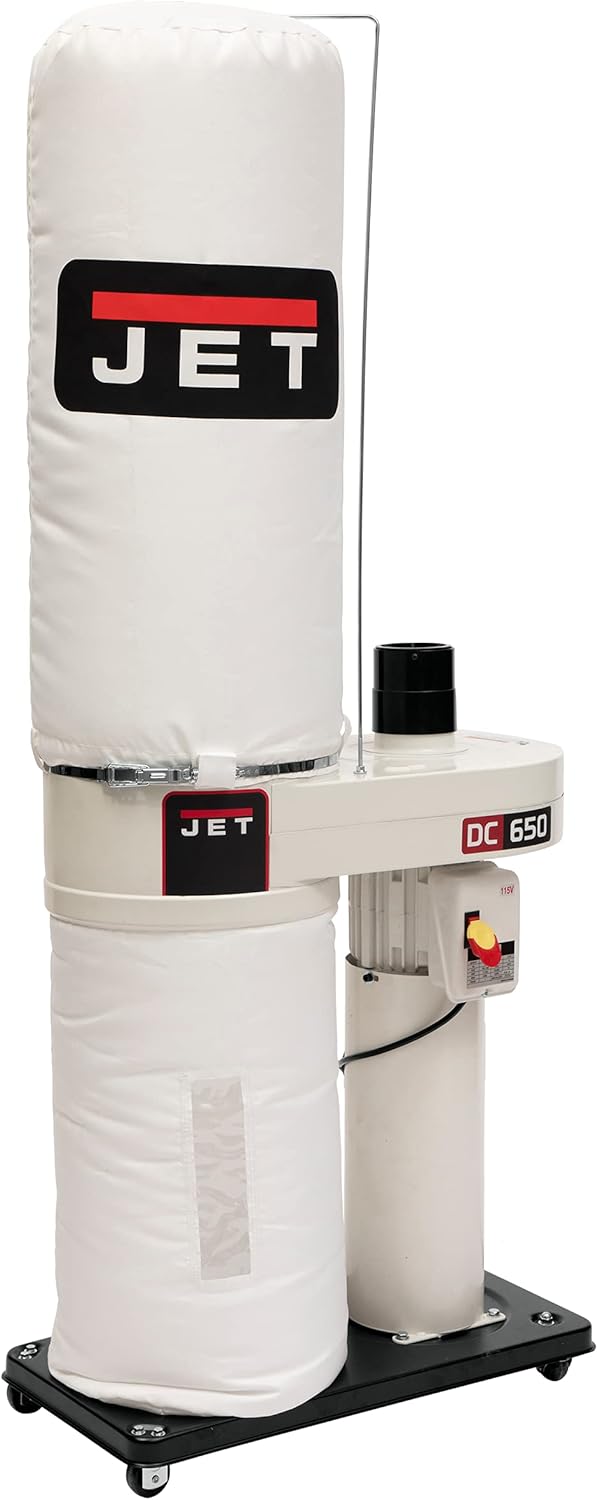 JET DC-650BK Dust Collector with 30-Micron Bag Filter Kit (708642BK) - Shop Dust Collectors - 
