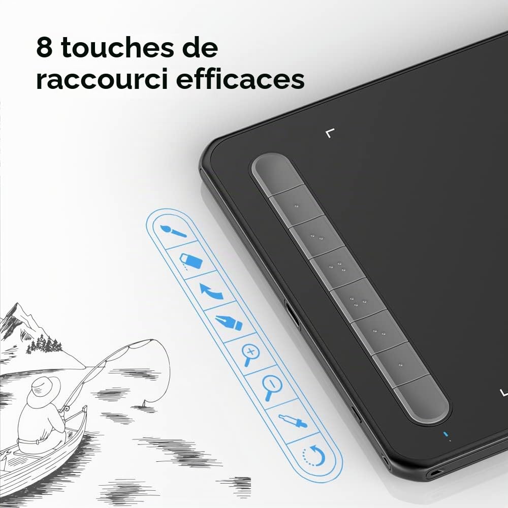 XPPen Tablette Graphique Wireless Deco MW Bluetooth avec X3 Stylet