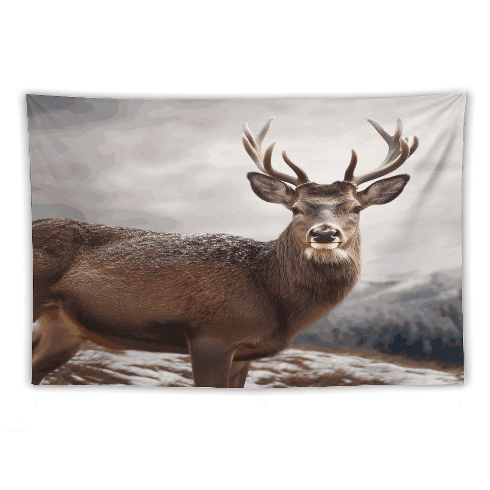 LDGSUPH Wild Animals Deer Tapestry Wall Hanging Decor Anti-fading Aesthetic Wall Tapestries Fashion Wall Blanket Decor Modern Wall Art Tapestry for Bedroom Home Decor 40"x60"