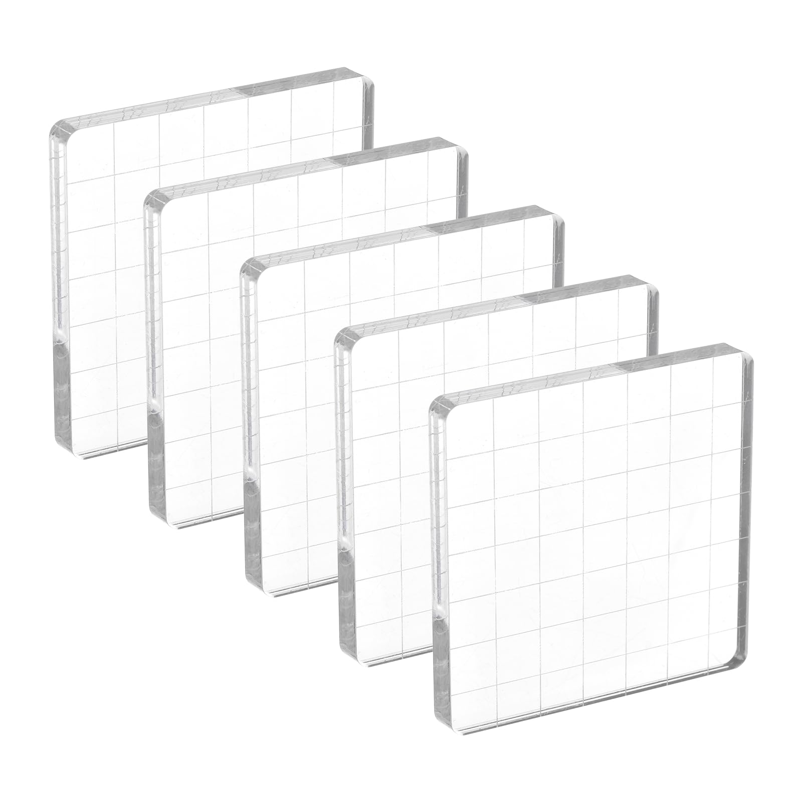 Bloc à stamps en acrylique PATIKIL avec grille pour scrapbooking