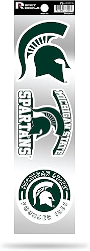 Vista 69 de Rico Industries NCAA - Juego de calcomanías retro de 3 piezas