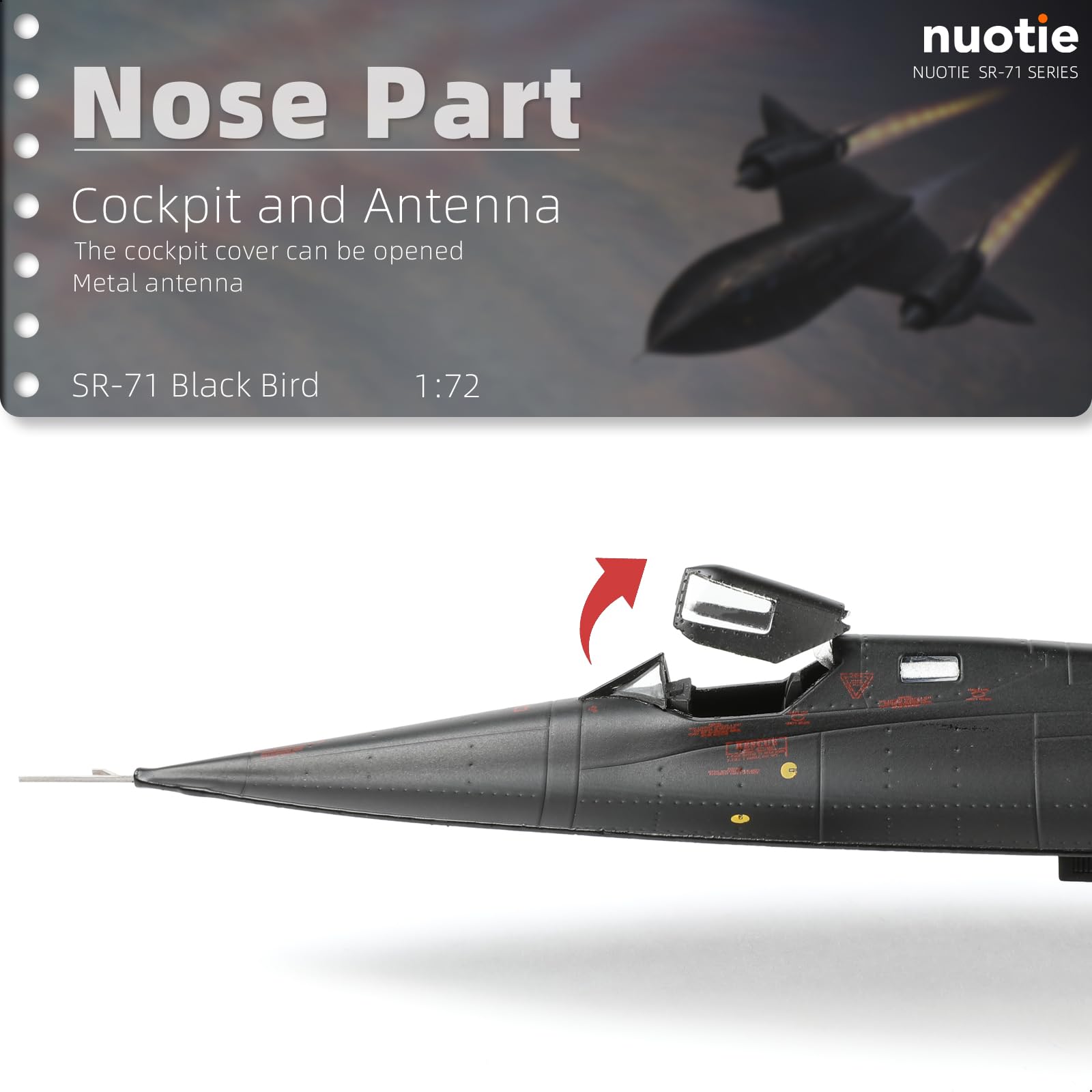 Amazon.com: NUOTIE 1/72 SR-71a Blackbird Metal Model 17.9 inchs