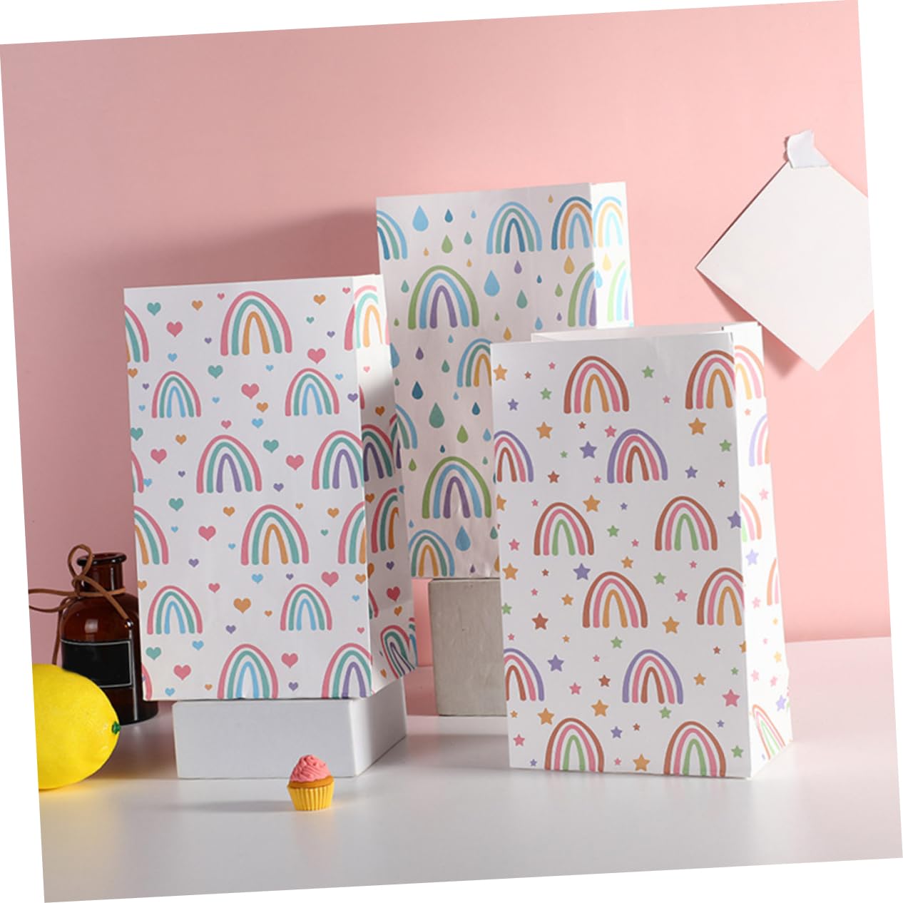 SHERCHPRY 5 Sätze Geschenktüten Aus Kraftpapier Robuste Aufbewahrungstaschen Für Hochzeiten Geburtstage Platzsparend Für Geschenkverpackungen 30 Stück * 5