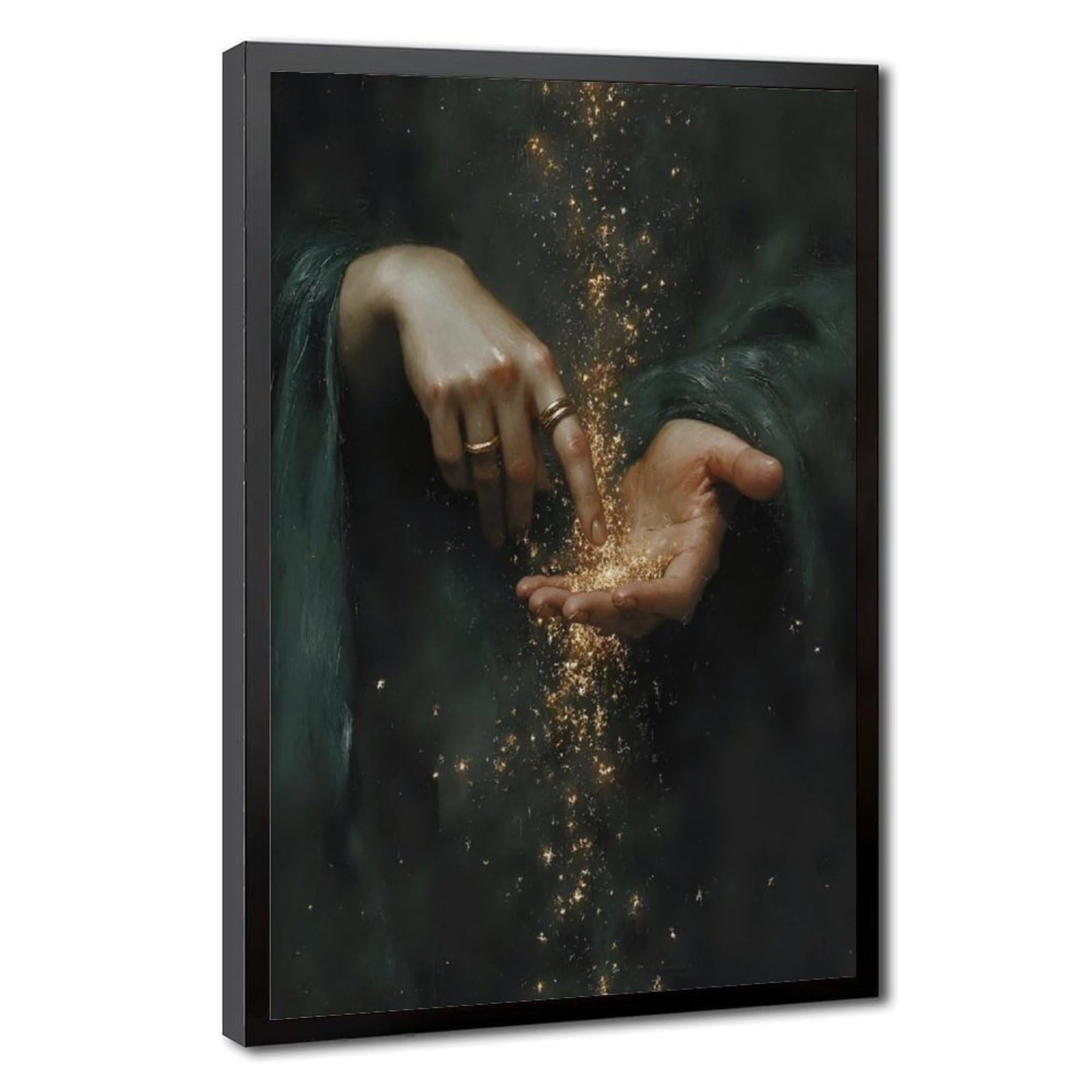 Bareronor Brown Magic Touch (2) Canvas Poster Bedroom Decor Landscape Office Room Decor Gift 12" L X 18" W