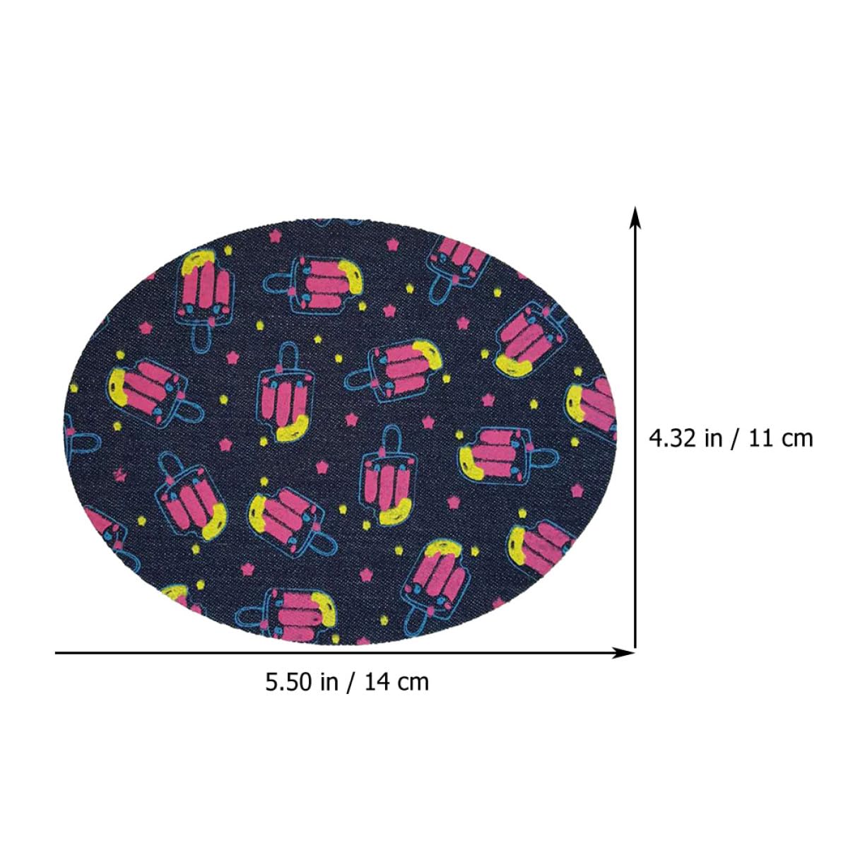 Lurrose 60stücke Bedruckte Denim Applikationen Diy Patches Für Jeans Und Kleidung Zufällige Farben Für Kreative Reparaturen Und Gestaltung