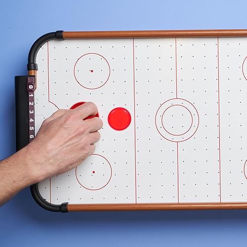 Miniatura 4 de Kisangel 4 discos de hockey de aire de 1.969 in, mini discos de hockey de aire de plástico, mesa de repuesto, meta de hockey de aire, juguete