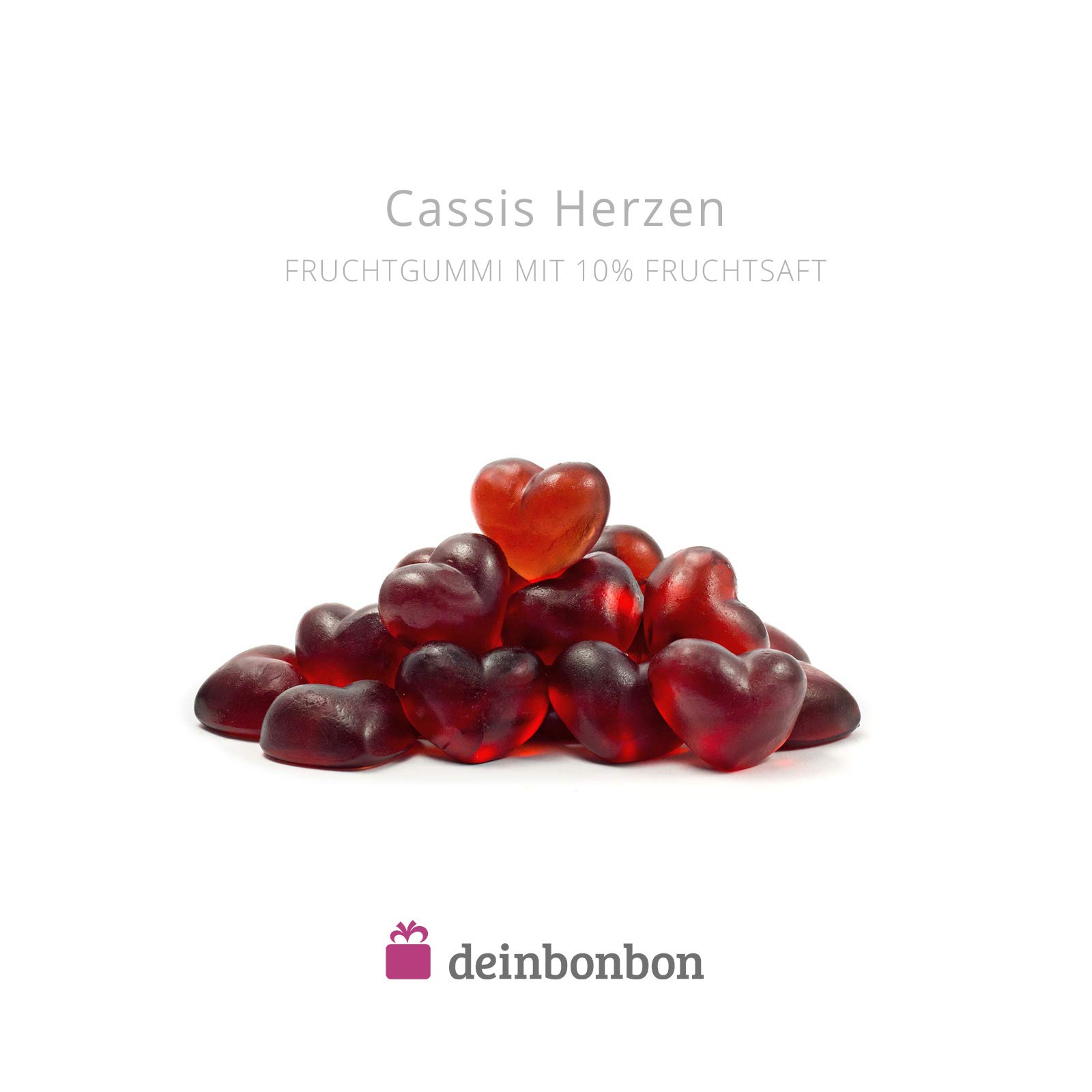 DeinBonbon 20x Gastgeschenk Mini Dose DIY Süßigkeiten und Stickerbogen | Hochzeit, Geburtstag, Taufe & Kommunion (Blau, Fruchtgummi Herzen)