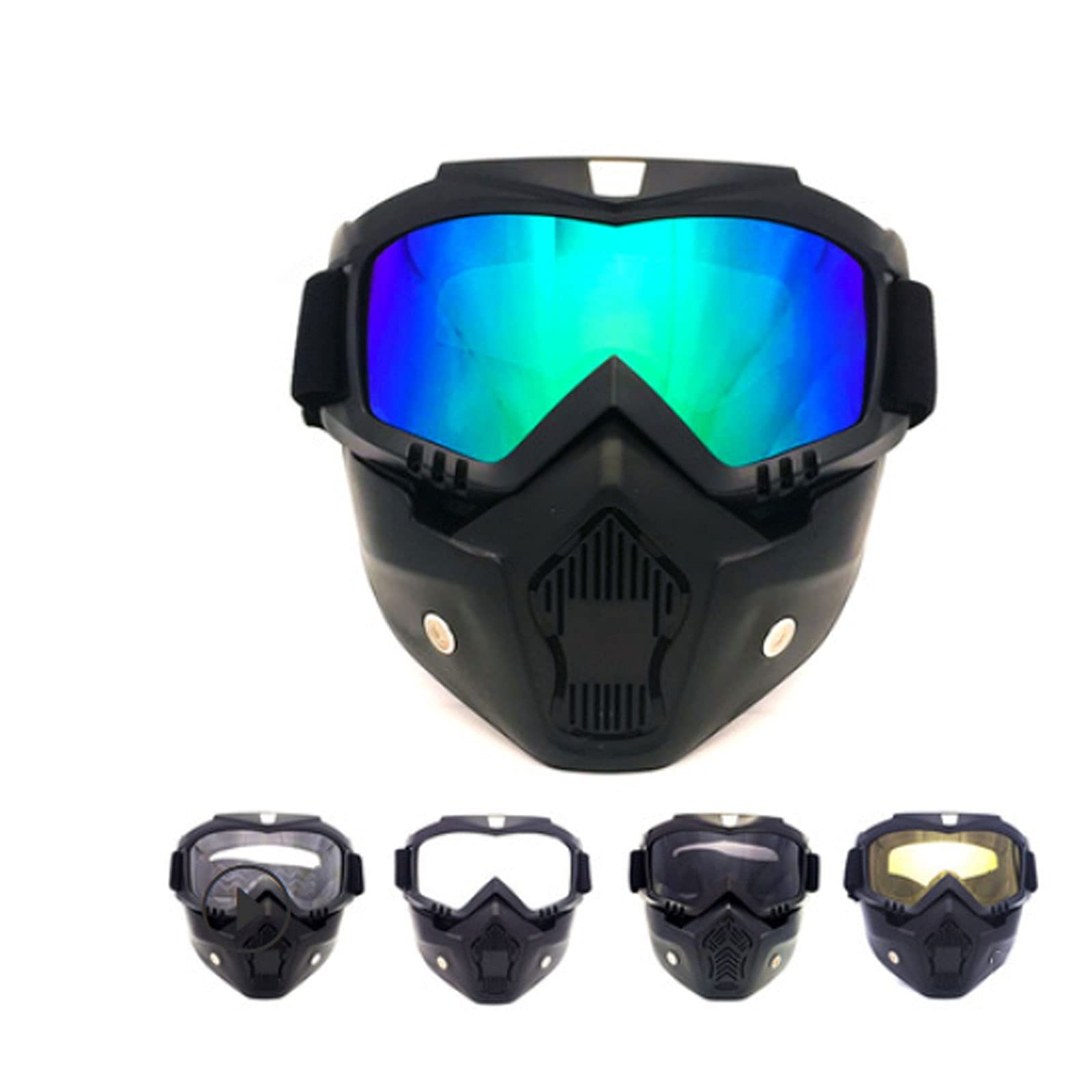 DieffematicHXJ Gogle narciarskie Gogle narciarskie Obiektyw magnetyczny - Gogle śniegowe Snowboard dla mężczyzn Dorosłych, wodoodporna, Dowód (Color : Yellow)