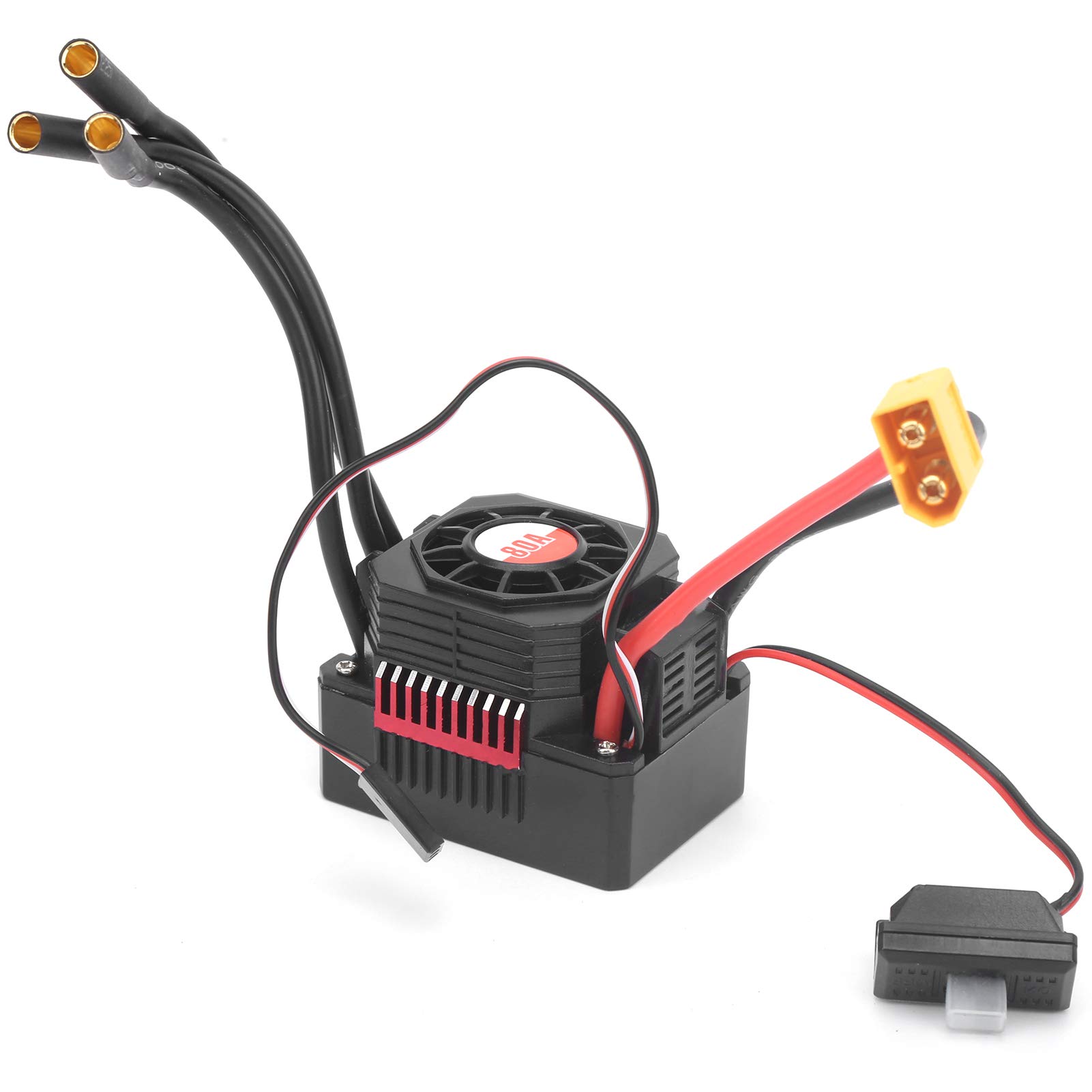 SURPASS‑HOBBY 80A Waterproof Brushless ESC with XT60 Plug for 1/10 1/8 RC