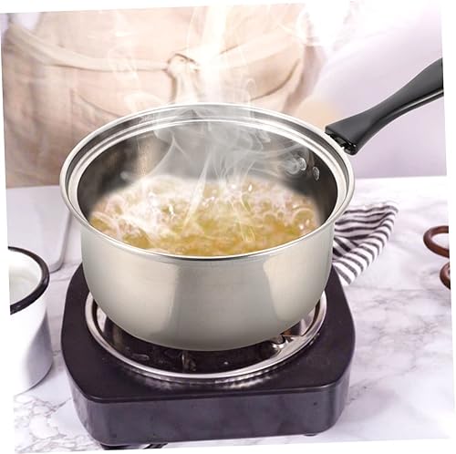 Miniatura 4 de 1 juego de olla de acero inoxidable cacerola de acero inoxidable antiadherentes sartén de acero inoxidable con tapa de acero inoxidable sartén