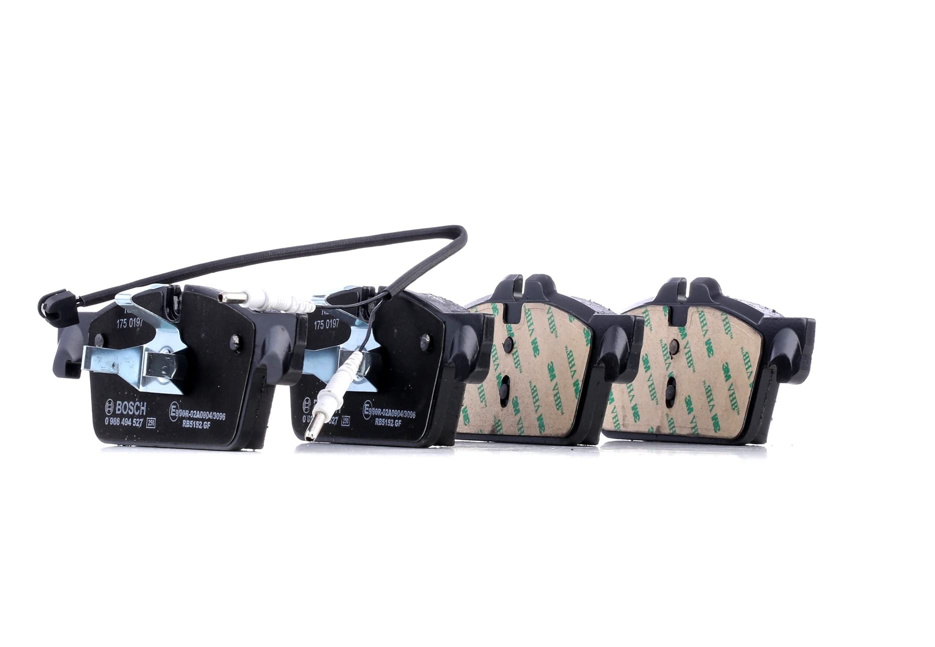 Bosch BP1448 Bremsbeläge – Vorderachse, Vierer-Set, ECE-R90, kupferfrei