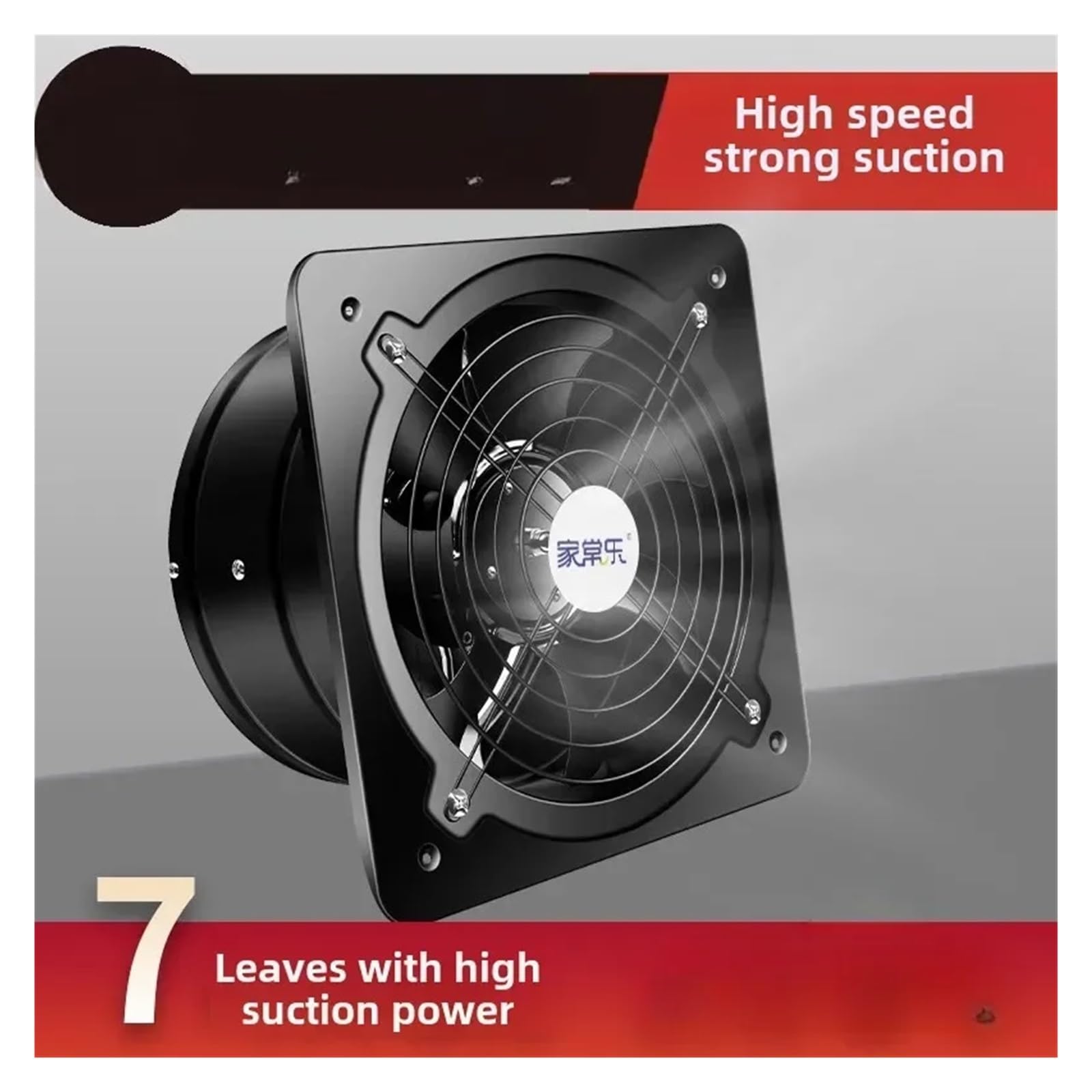 Ventilador de escape, Extractor ultrasilencioso y potente for cocinas, baños de alquiler ventilación del hogar: elimina humo olores(10 inches)