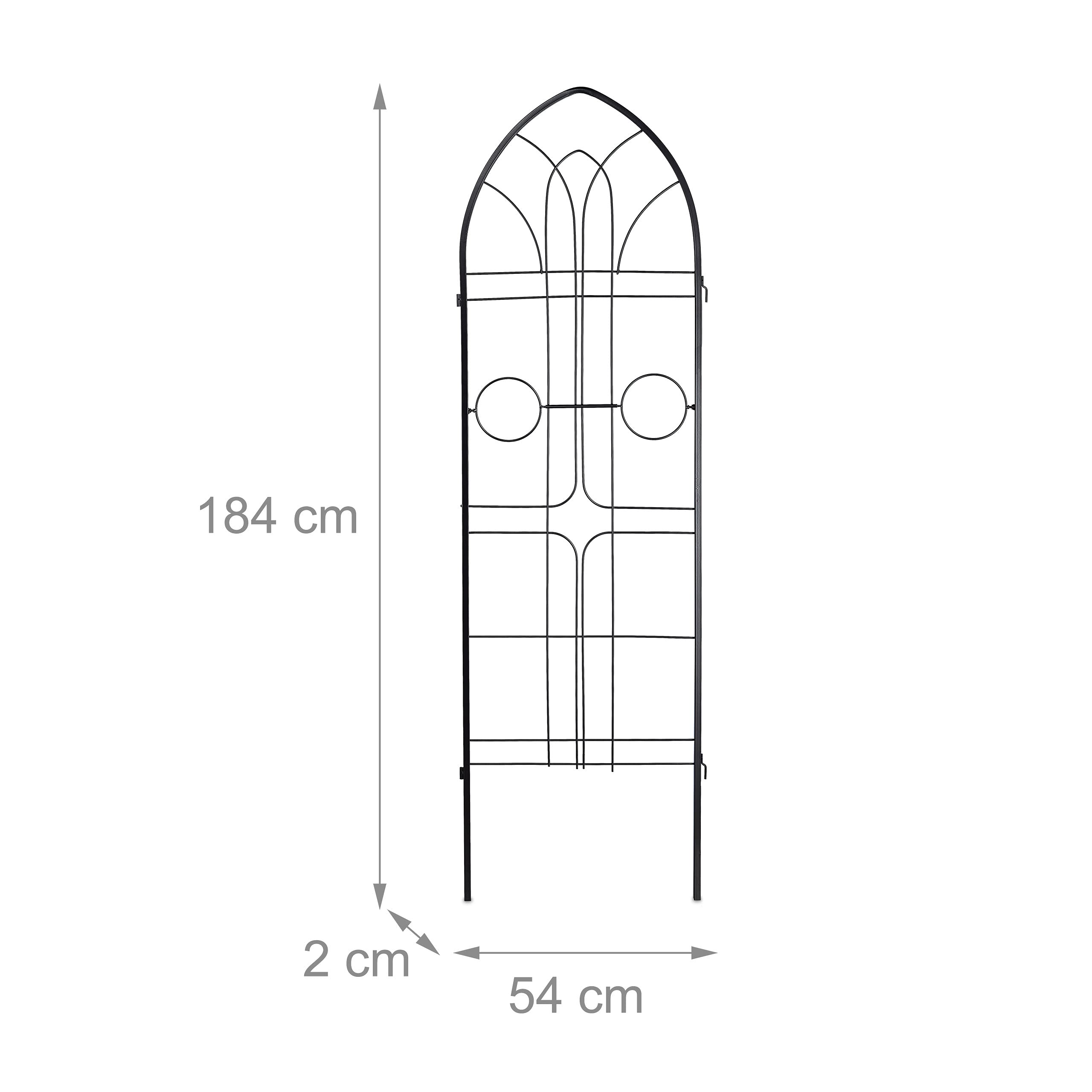 Relaxdays Treillis De Jardin, Métal, Lot De 9, à Planter, Support Pour