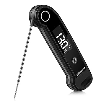 SMARTRO ST49 Digital Thermocouple Instant-Read Meat Thermometer with Ambidextrous Backlit for Food, Grilling, BBQ, Kitchen Cooking, Oil Deep Frying & Candy