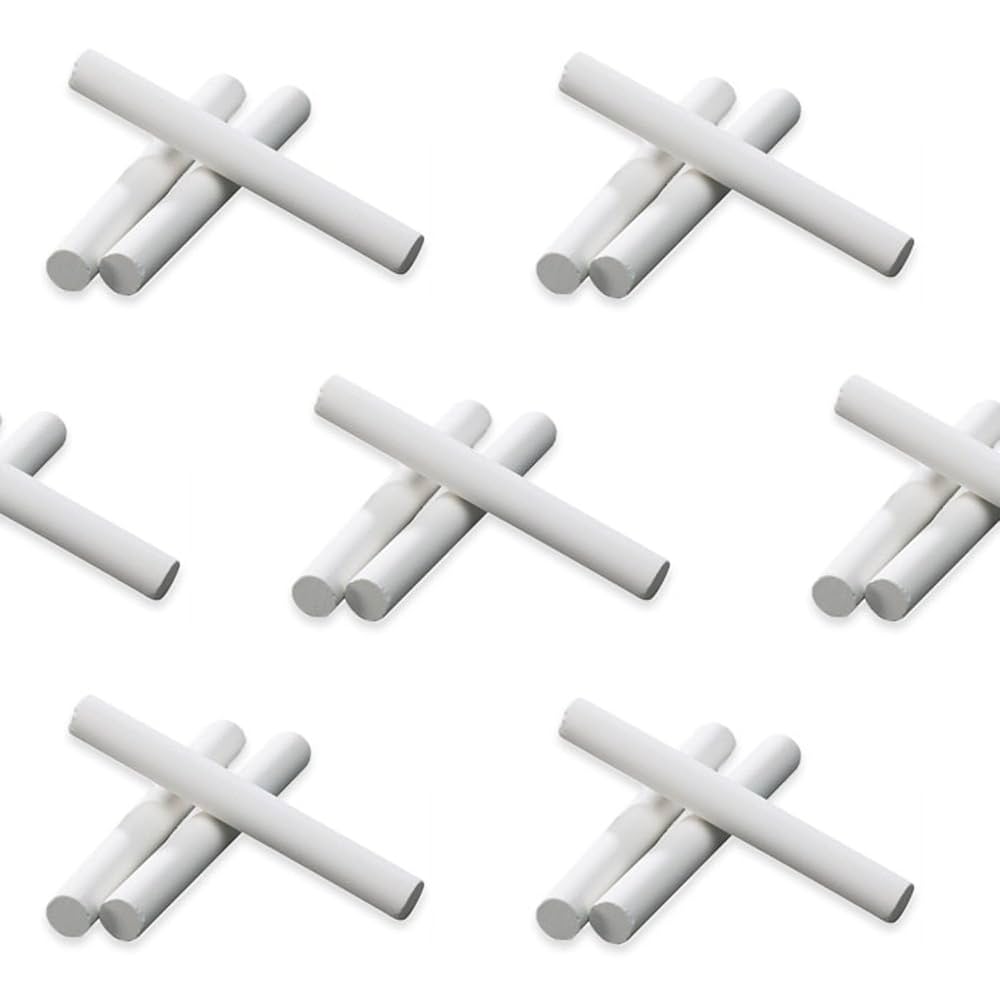 SMILEです School Smart Dustless Chalkboard Chalk - Pack of 12 - White