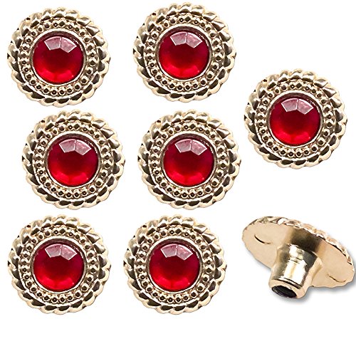 Figures Toy Company Set of 8 Replacement Ruby Rivets Compatible with WWE World Heavyweight Championship Adult Size Replica Belt