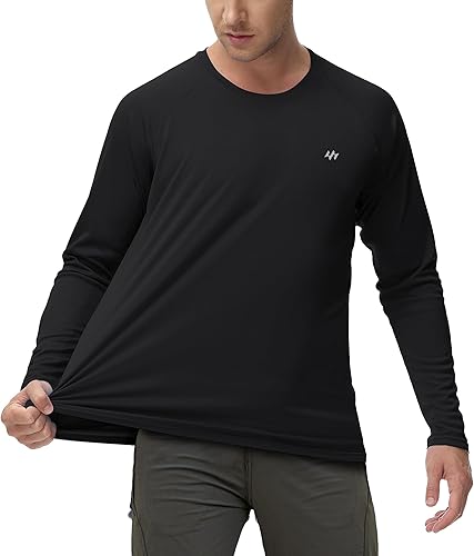 Miniatura 4 de Camiseta de protección contra erupciones para hombre, de secado rápido, UPF 50+, manga larga, camisa de pesca para hombre, protección solar UV