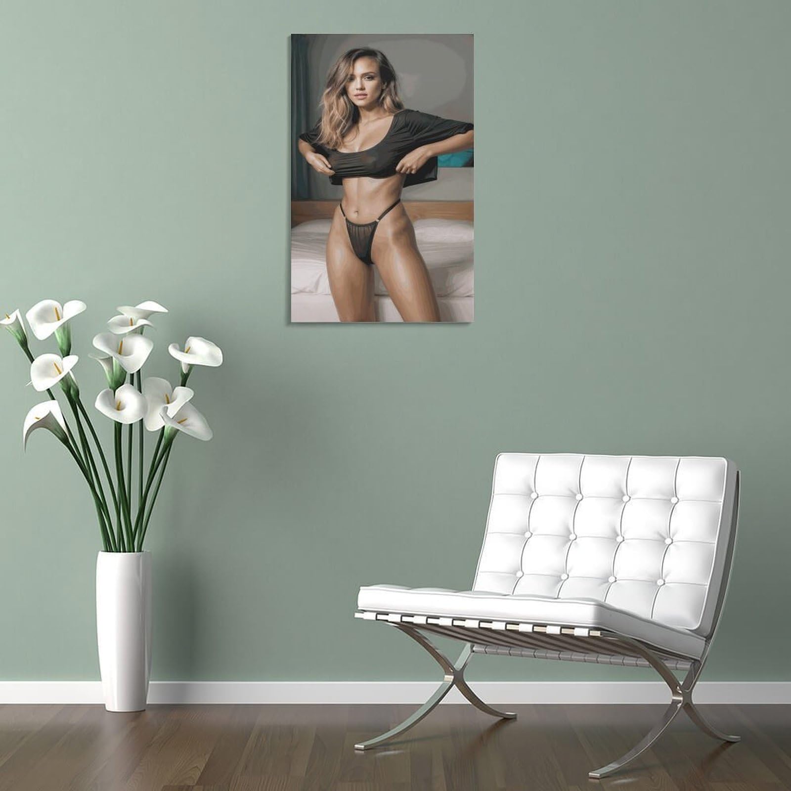 Affiche de la célèbre actrice Jessica Alba - Photo sexy - Art mural sur
