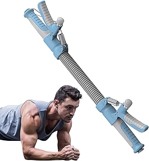 Ejercitador de brazo, ejercitador de brazo de 20.4 x 4.72 pulgadas, equipo de entrenamiento, agarre de mano portátil, resistencia ajustable para entrenamiento de fuerza y fitness