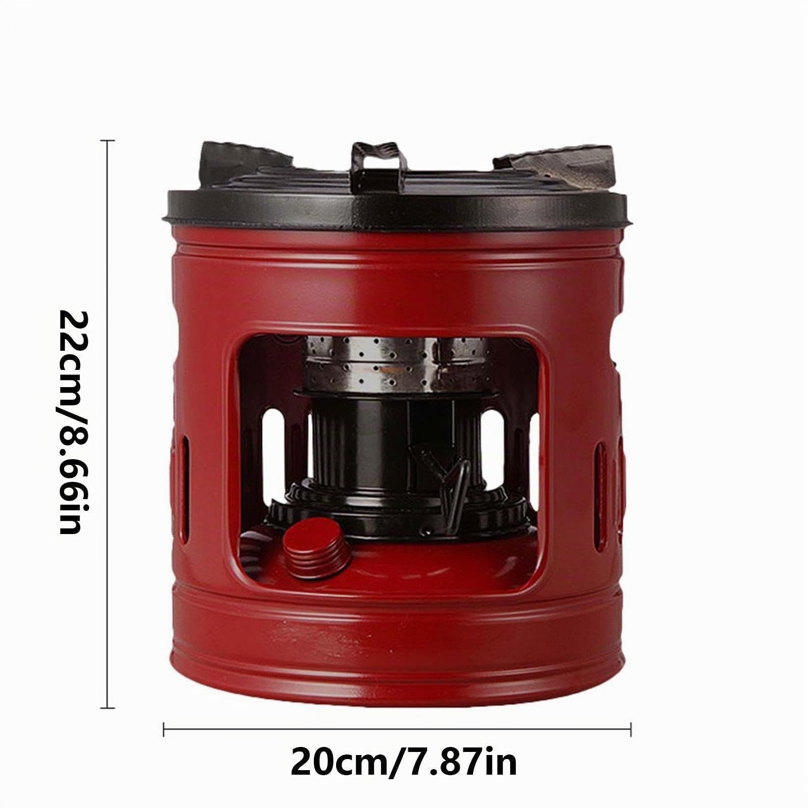 Poêle Pétrole Diesel 1,5L Extérieur, Petit Réchaud Randonnée Réglable, Chauffage Voyage Cuisson Camping, pour Randonnée Sac à Dos 2-4 Personnes (Essence Interdite)