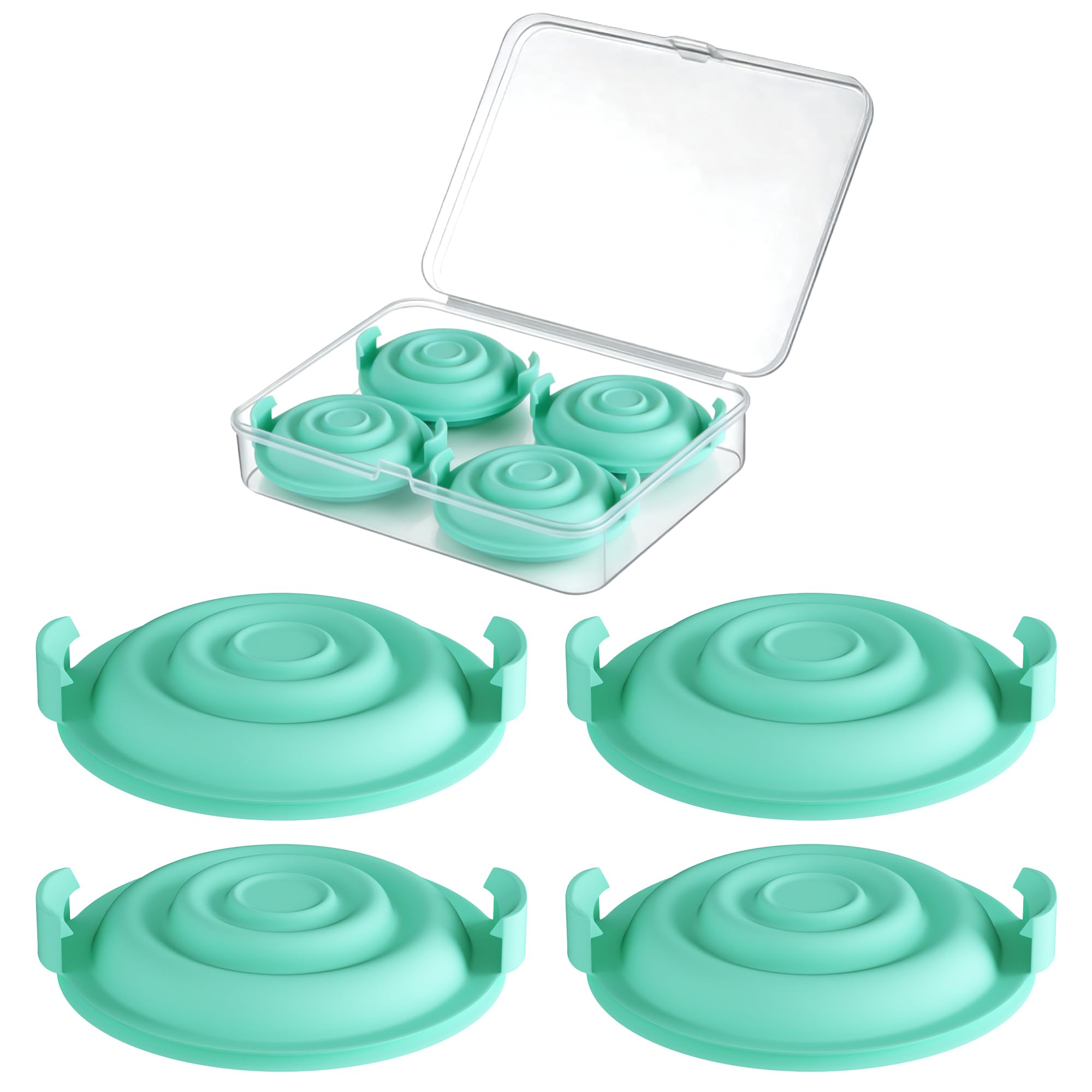 Replacement Parts 4 Pump Seals Diaphragm with Storage Case, Compatible with Elvie Breast Pump Parts, BPA Free Elvie Pump Accessories, Wearable Breast Pump Replacement Parts Kit
