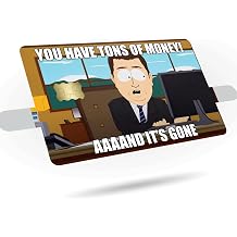 KCD Credit Card Skin Sticker Cover Decal Wrap 3 Pack - Tons Of Money ANNNDDD It's Gone Meme Design - Durable Vinyl Sticker for Cards - CCS019