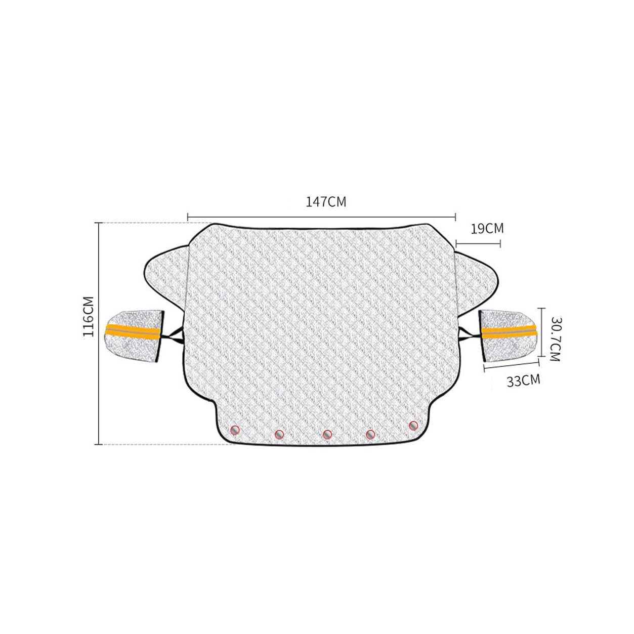 ELNas Auto Frontscheibenabdeckung Eisschutzfolien, Ultra-Dick Gegen Schnee Scheibenabdeckung, Windschutzscheibe Abdeckung, für Renault Clio Grandtour Duster Laguna Carpet 2000-2023 2024