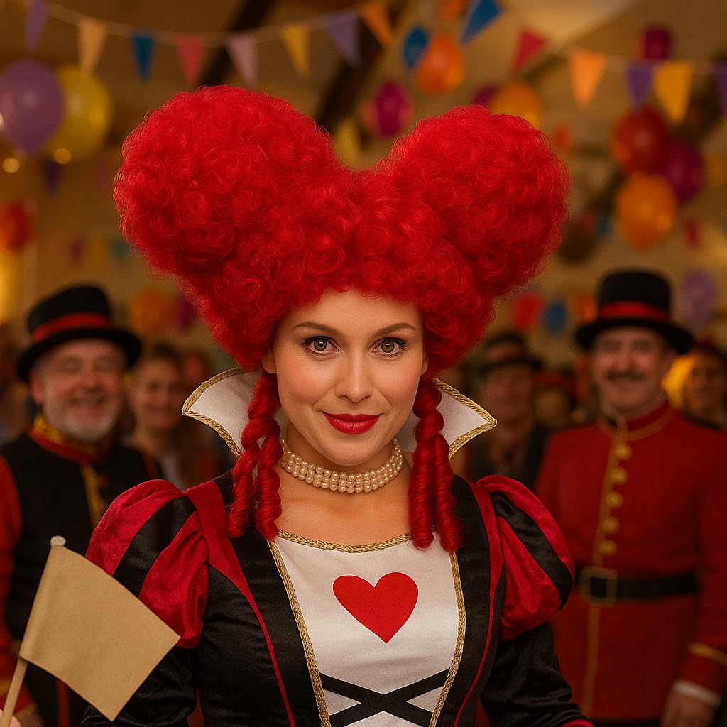 W WIDMANN MILANO Party Fashion - Peruka barokowa, arystokraci, dworzanie, renesans, kostiumy karnawałowe, sztuczne włosy, Halloween