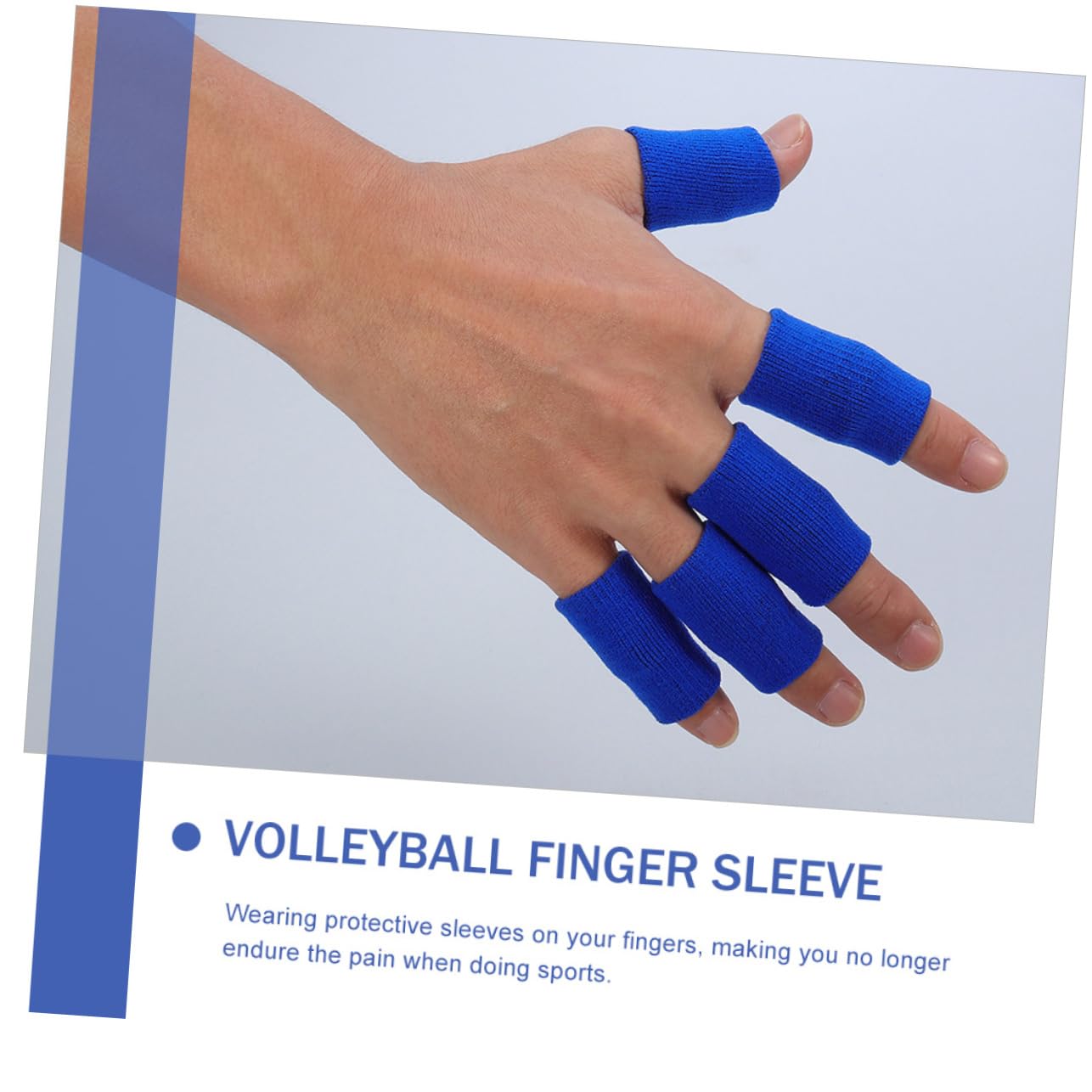 CALLARON 30pcs Professional Volleyball Finger Protectors Sports Finger Sleeves Elastic Guard for Wounds Cot Cover