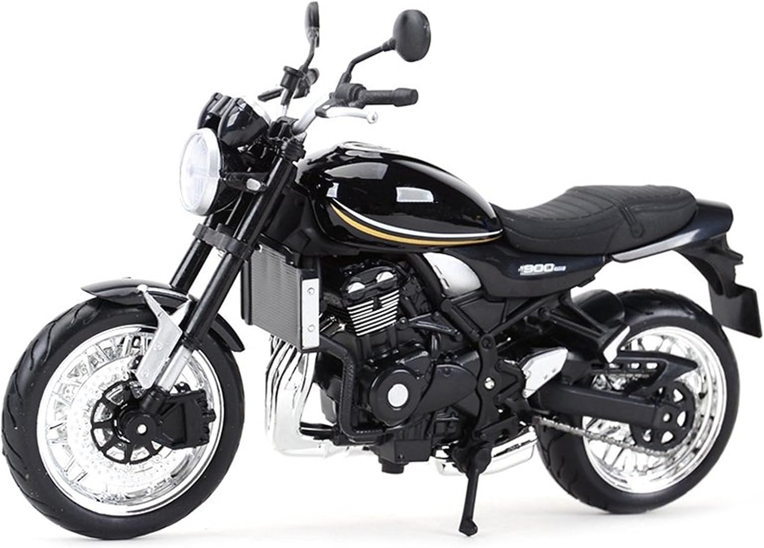 Collection Motorcycle Simulation Diecast Model Collection Gift 1:12 for Kawasaki Z900 RS(Black)