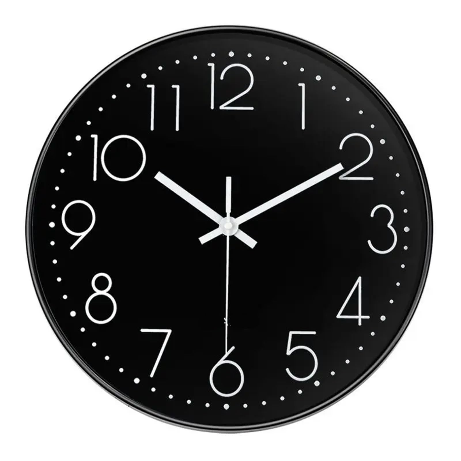 BDFJEDS Wall Clock Quartz Clock Home Living Room Wall Mounted Circular Electronic Simple And Atmospheric Bedroom Silent(Color4)