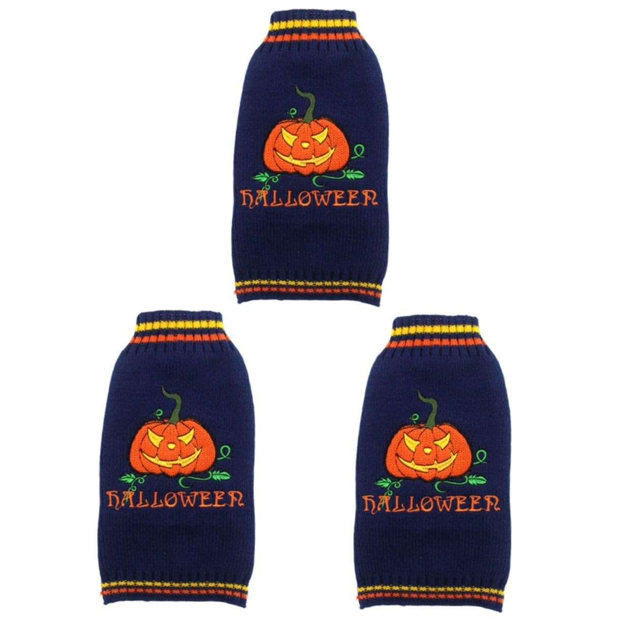 POPETPOP 3 Pièces Pull à Tricoter Costume De Chien Décoration d'animal De Compagnie d'halloween Costume Chaud pour Chien Pulls pour Chiens De Petite Taille Déguisements d'halloween