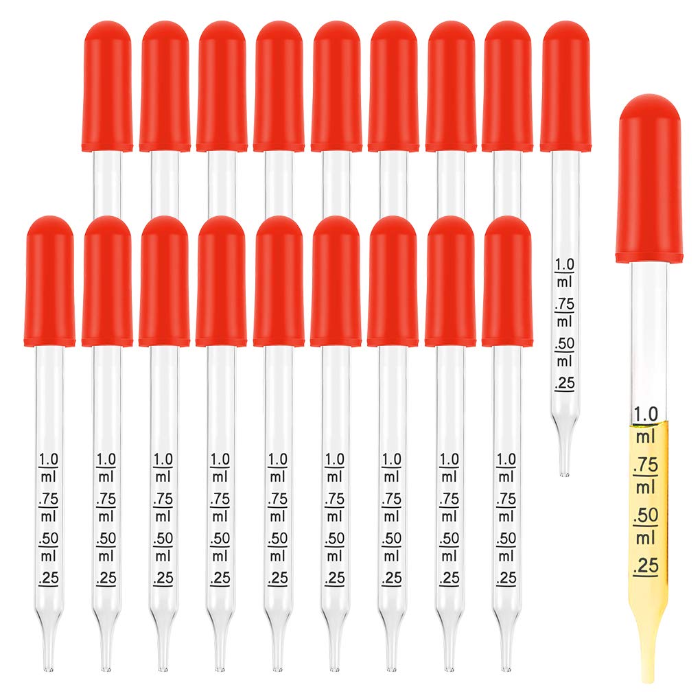 Buy Dropping Pipettes for Essential Oils Pipettes Dropper 1 mL Capacity