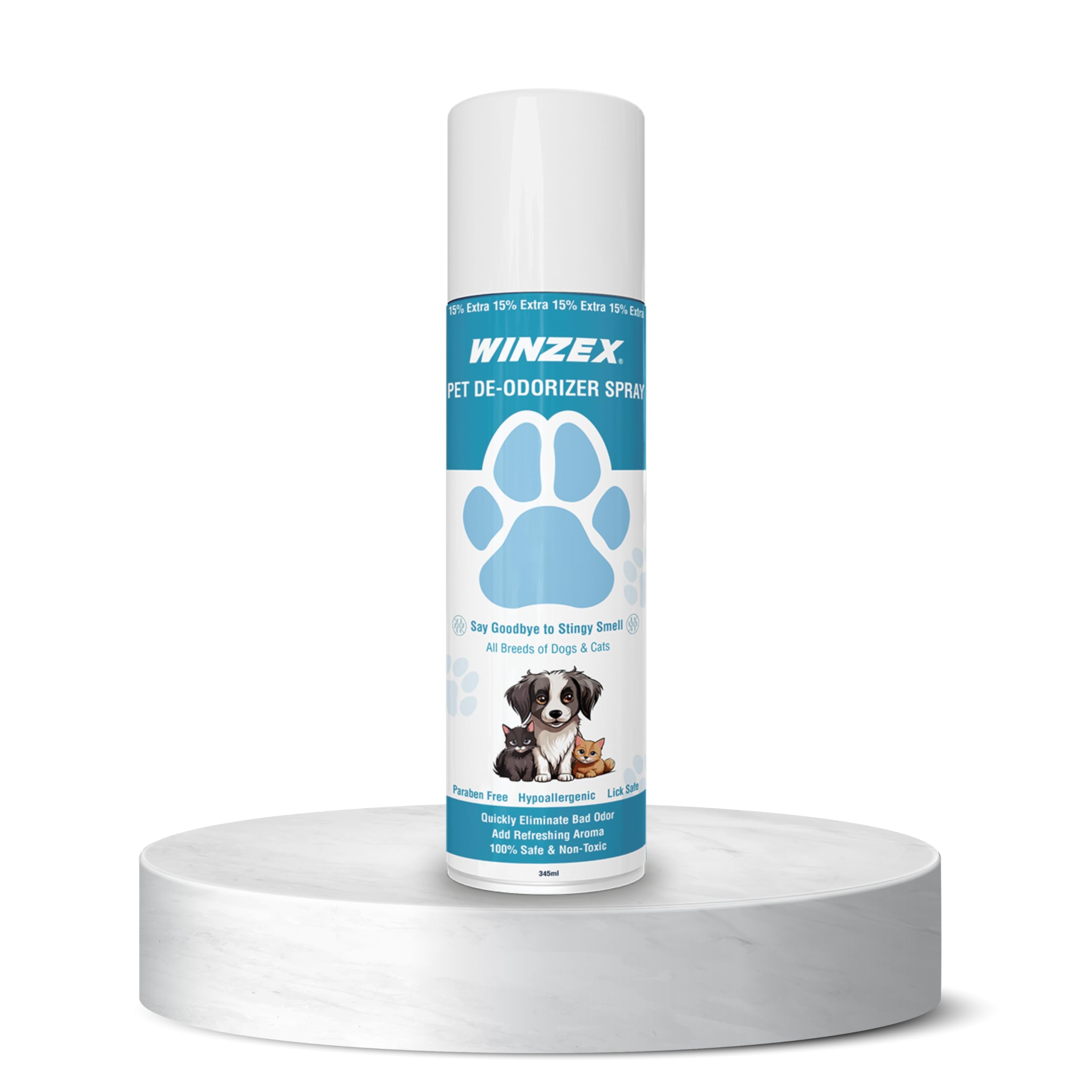 Winzex Pet Deodorizer Spray - Powerful Stain and Odor Remover Spray/Natural Formula for Fresh and Clean Homes/Safe for Pets and Kids/Versatile Use on Carpets, Furniture, and More - 345ml (B0CZSYFYT5) Amazon Price History, Amazon Price Tracker