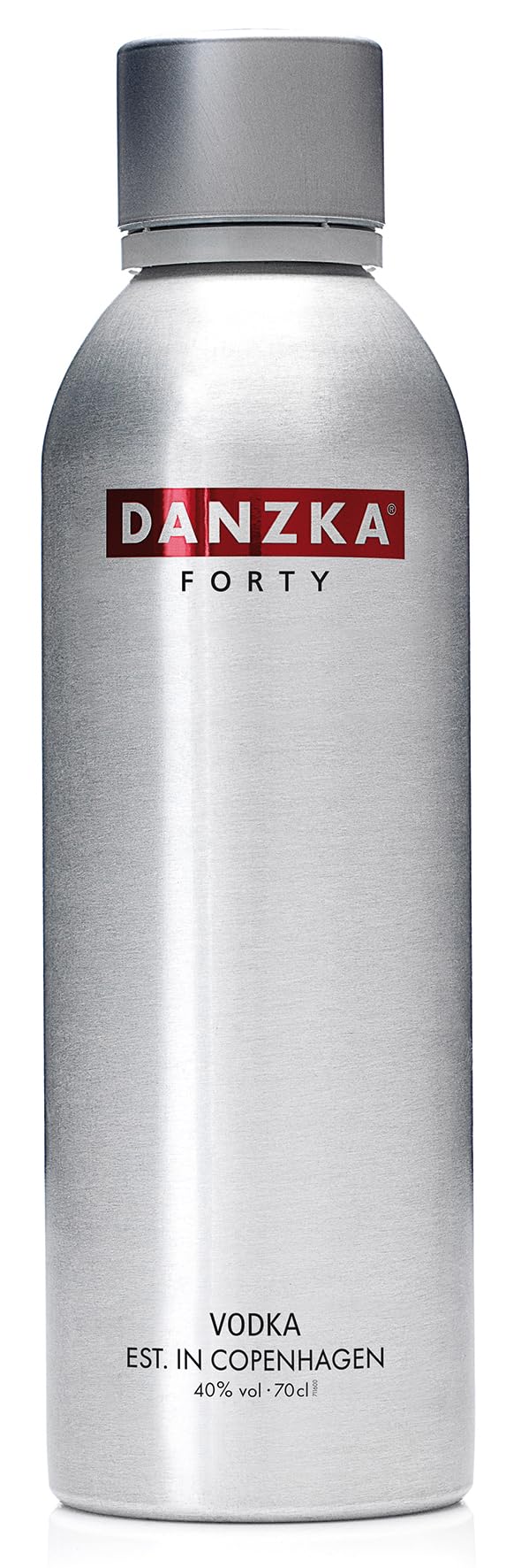 DANZKA Forty 0,7 L – Skandinavischer Premium Vodka – 6-fach destilliert mit 100% Korn – ideal für den Pur-Genuss und perfekt als Cocktail Basis – 40% Vol.