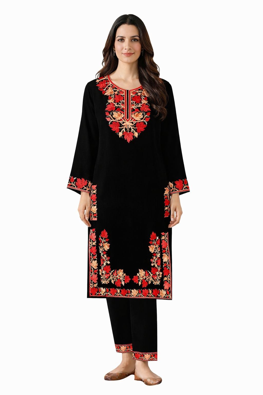 Phiren Kashmiri Aari Embroidered Co-ord set-image-11