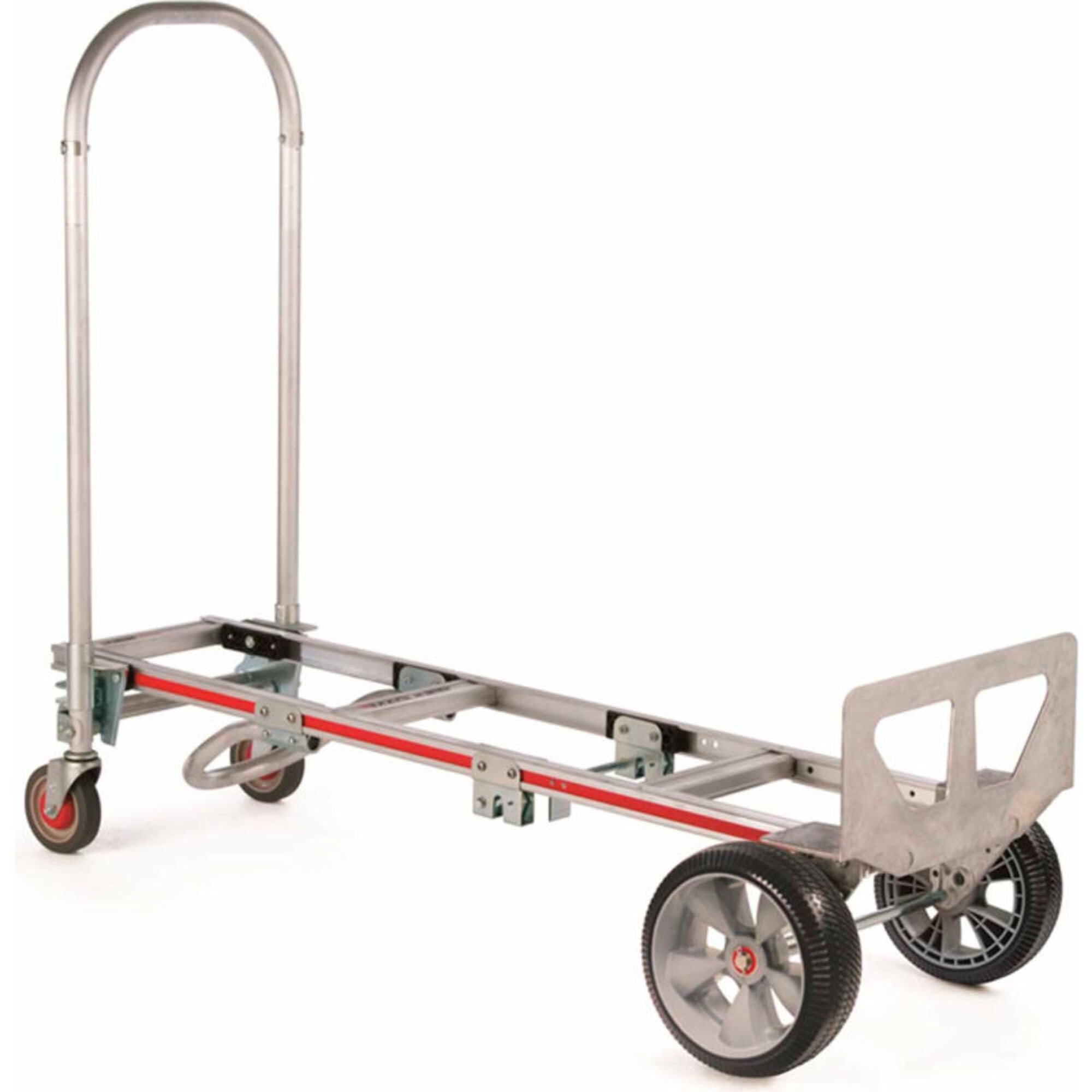 Magliner GMK81UAE Convertible Hand Truck, Interlocked Microcellular Wheels, 500 lb Load Capacity, 55-3/4" Length x 21" Width x 61" Height
