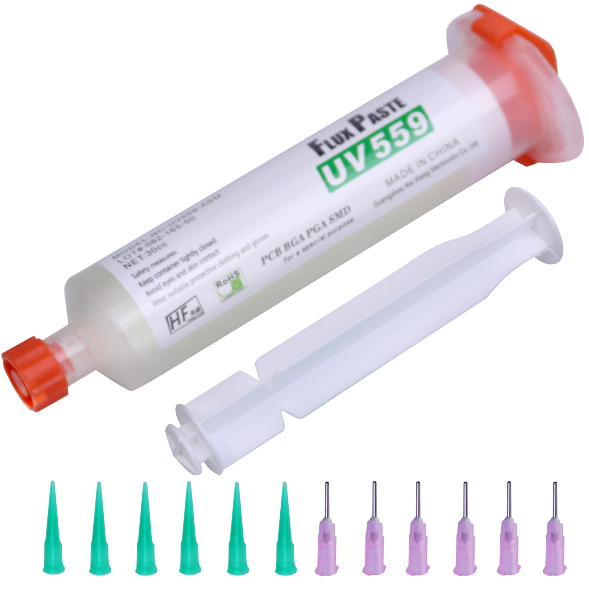 Bigwaves No Clean Solder Flux Paste, for Electronics PCB IC Cellphone CPU LED BGA Repairing – High Activity Liquid Rosin flux remover for Electrical Soldering (10cc) (30cc)