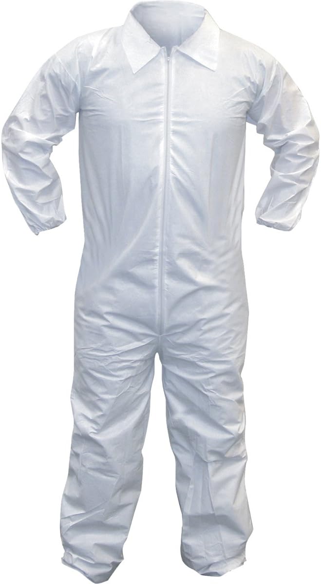 SAS Safety 6853 GenNex Painter's Coverall, Large, White Painting Coveralls