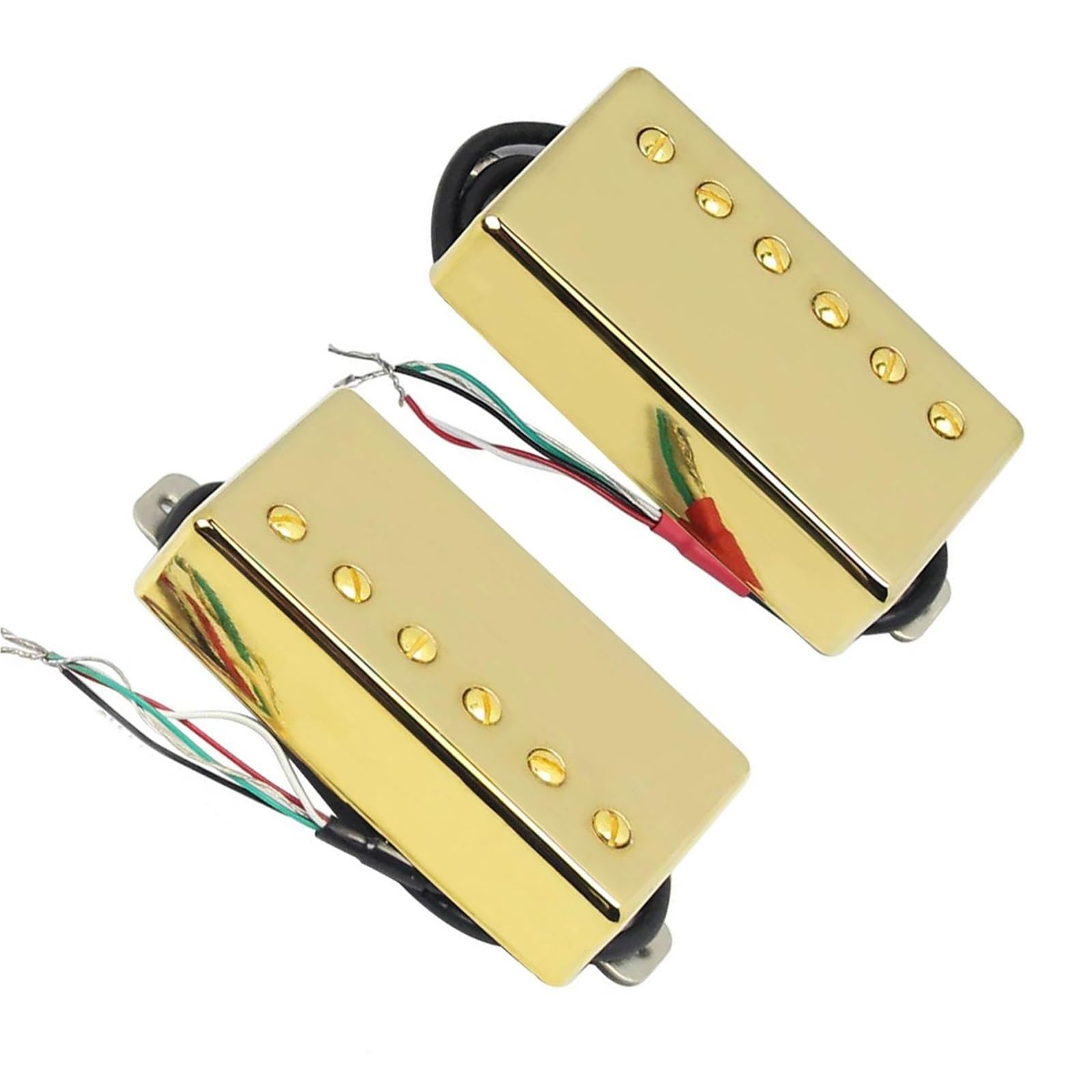 Pickup Gitary Elektrycznej Alnico 5 Guitar Humbucker Pickup 4-przewodowy zestaw akcesoriów do gitary elektrycznej(Gold Set)