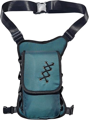 Larswon - Bolsa cangurera para ajustar al muslo, riñonera táctica para la pierna y cintura, bolsa de motocicleta impermeable, verde disponible en Yaxa Costa Rica