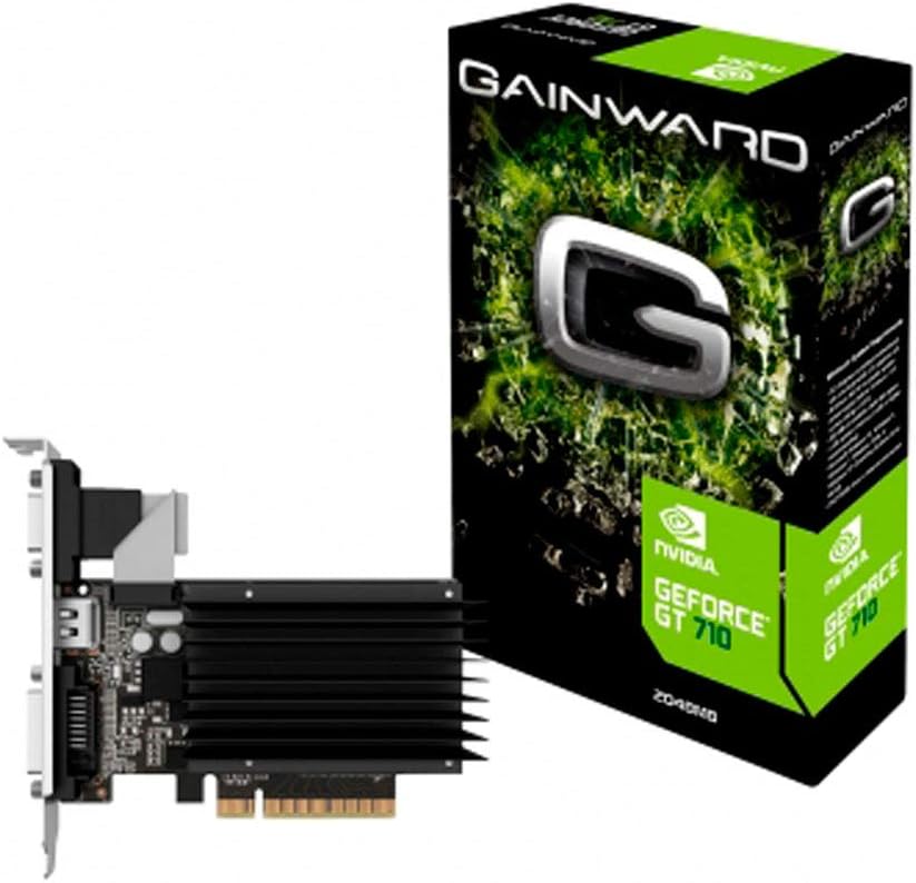 Gainward VGA GT710 Scheda Grafica da 2GB, Nero Gainward VGA GT710 Scheda Grafica da 2GB, Nero