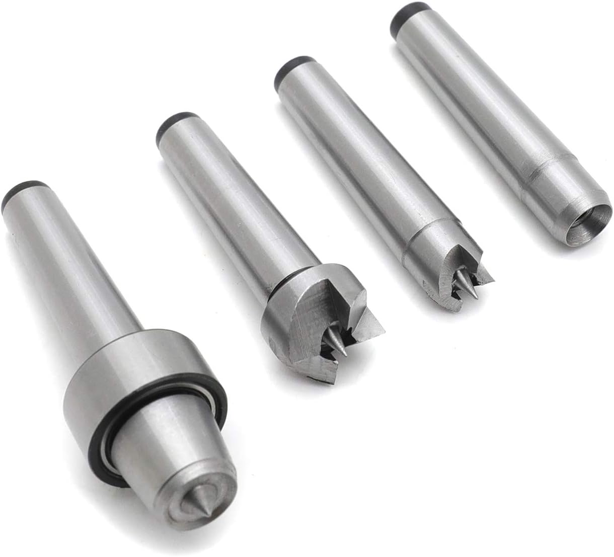 HTTMT- MT2 Wood Lathe Live Center Drive Spur Cup Kit Arbor Case Wooden Turning Tools [P/N: ET-TOOL016-SR]