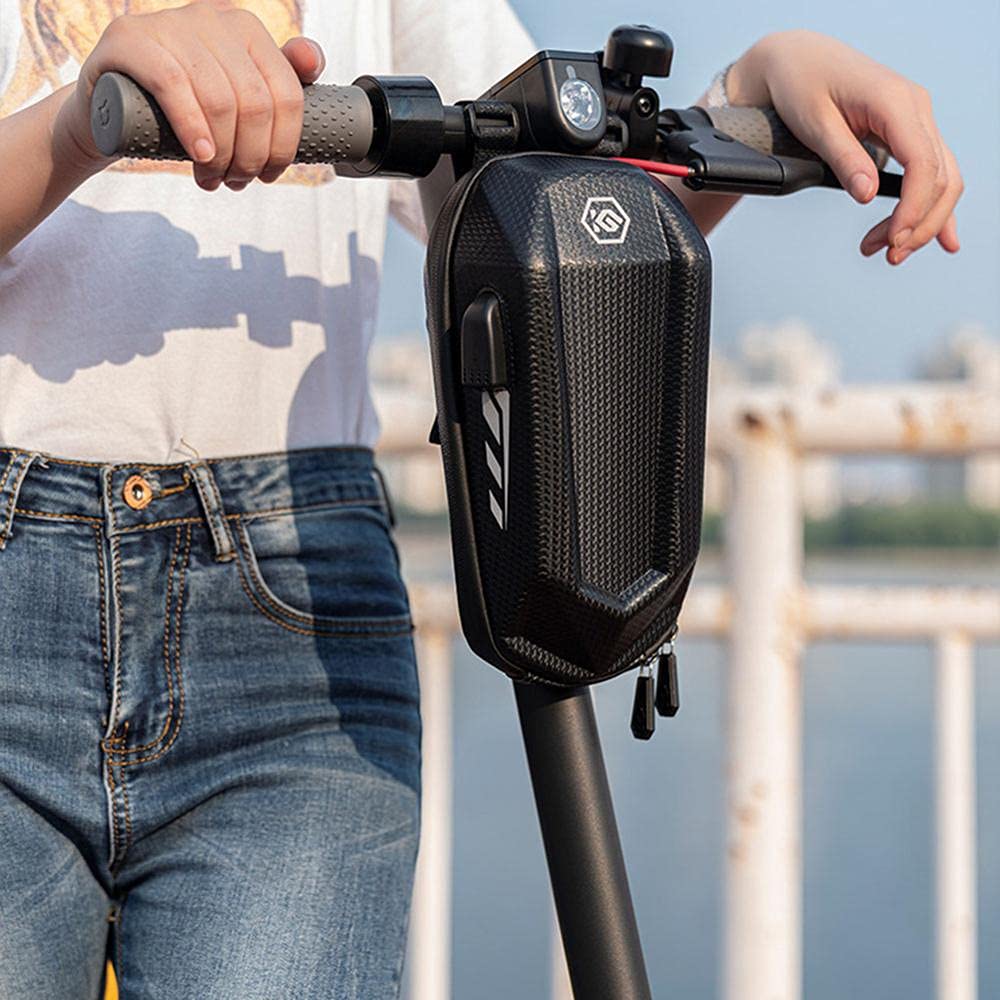 Sacoche Trotinette Electrique Sac de Suspension Avant imperméable à Quatre Sangles Stockage Fixe Accessoire de Scooter électrique Sac Trotinette Electrique (Color : M)