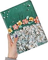 Vista 10 de Funda floral compatible con iPad de 9ª, 8ª y 7ª generación Air 3ª generación Pro de 10.5 pulgadas, diseño de flores, bonita funda inteligente
