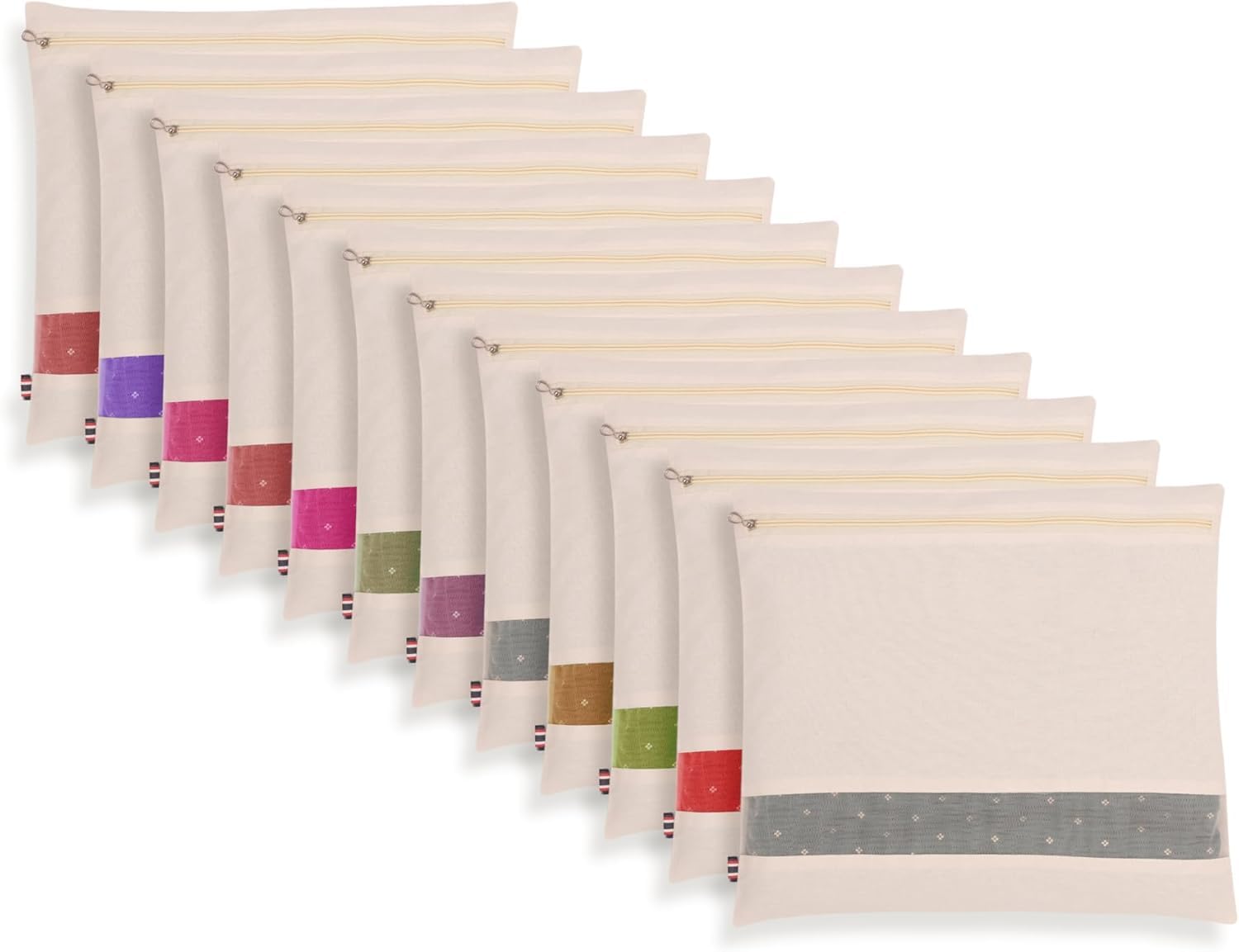 See full amazon price history chart for Housify Cotton Saree Cover with ZIP - 12 Cotton Big Size(16.5×14.5 Inches) Single Saree Storage Bags/Cover/Pouches for Packing Saree (PACK OF 12, WITH ZIP) (12) Housify Cotton Saree Cover with ZIP - 12 Cotton Big Size(16.5×14.5 Inches) Single Saree Storage Bags/Cover/Pouches for Packing Saree (PACK OF 12, WITH ZIP) (12) (B0DHJY41PT) Amazon Price History, Amazon Price Tracker