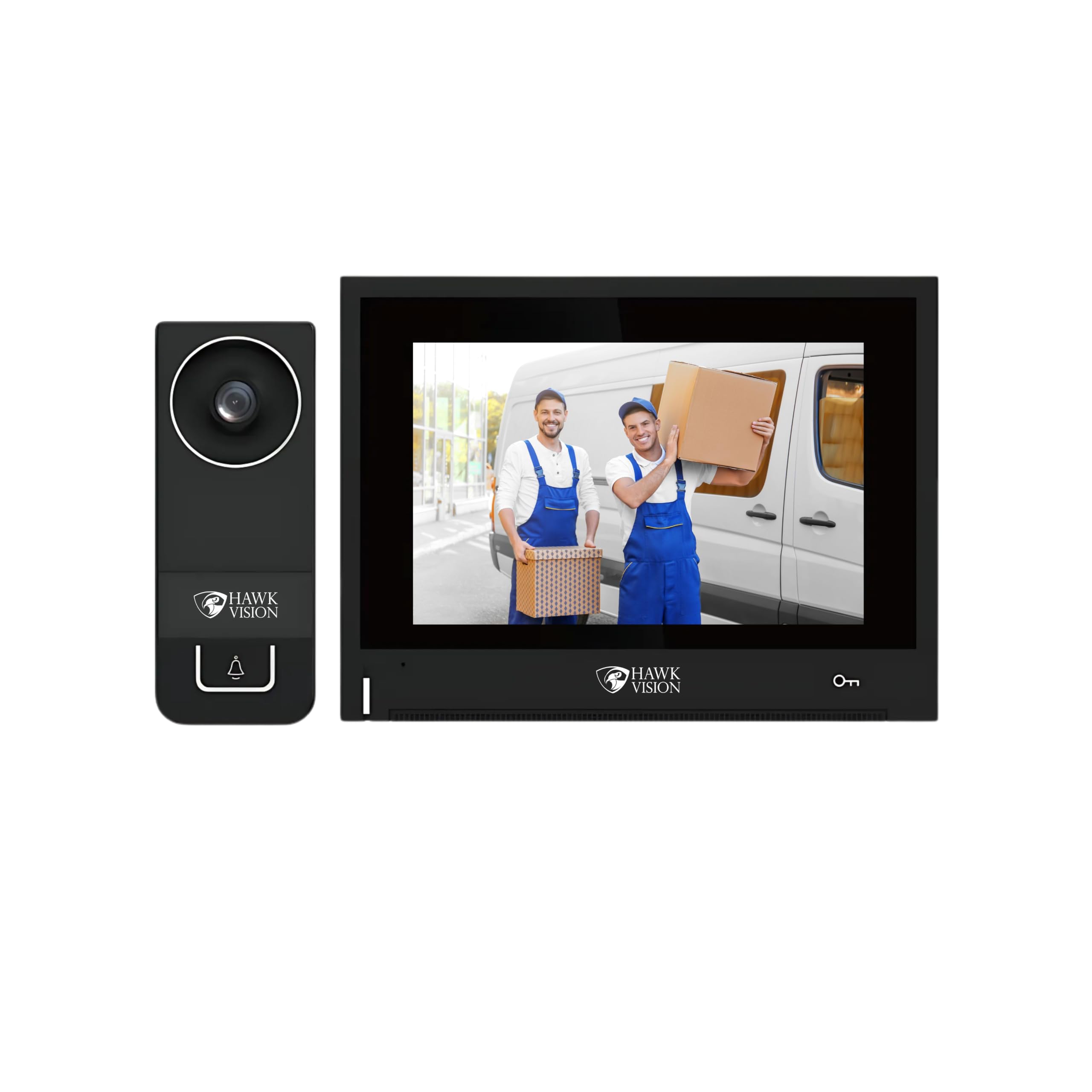 Hawkvision Smart Video Door Phone, 7 Inch IPS Capacitive Touch Monitor, 2MP FHD Outdoor Camera, WiFi, Mobile App Control, Two-Way Audio, IR Night Vision, 120° Wide View, IP65 |2-Way Talk-image-11